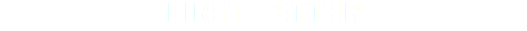 First letter
